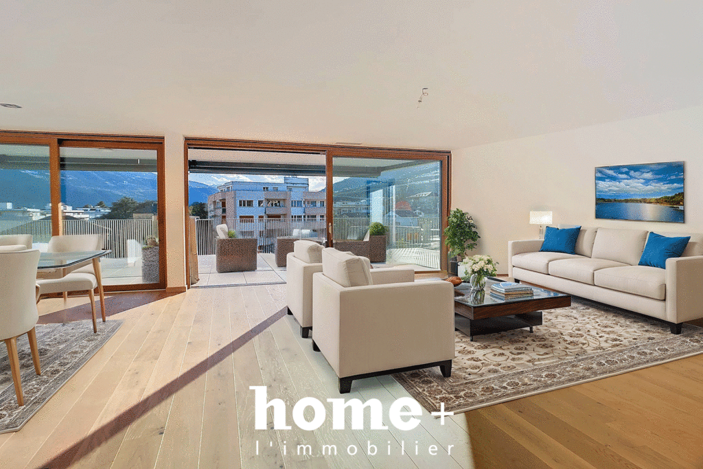 Magnifique appartement traversant en attique de 4,5 pièces