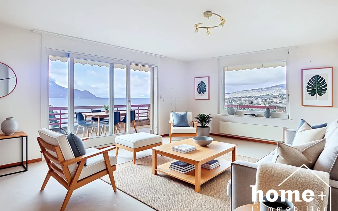 Territet – Superbe appartement de 3,5 pièces en position dominante et vue panoramique !