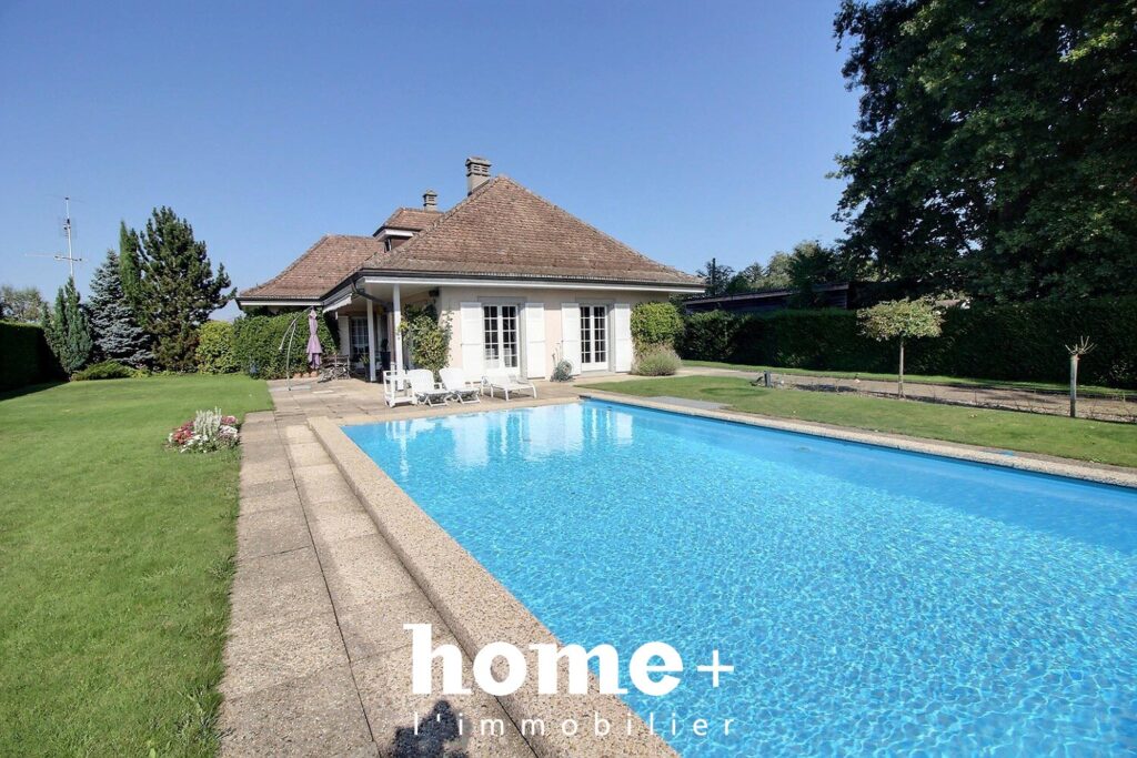 Genthod – Jolie maison individuelle sans vis-à-vis avec piscine + studio indépendant loué