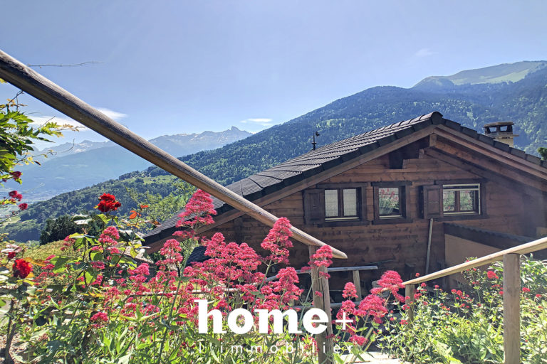 Troistorrents – Joli chalet en madrier de 5.5 pièces