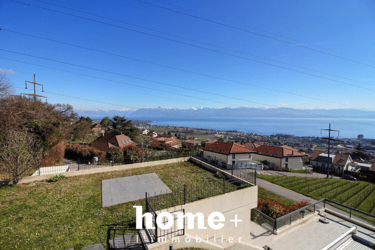 Magnifique appartement avec vue dégagée sur le lac et les Alpes