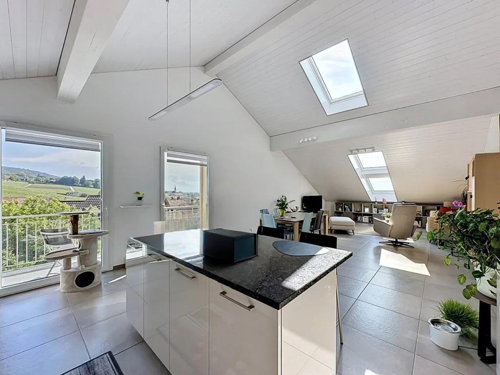Gilly – Appartement en attique avec vue lac