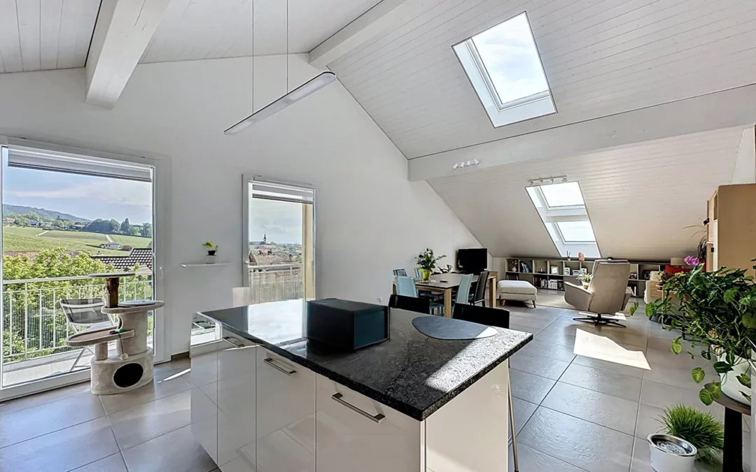 Gilly – Appartement en attique avec vue lac