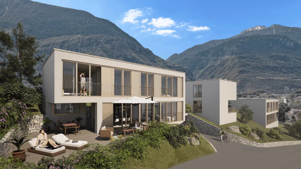 Veyras – Magnifique villa individuelle d&rsquo;architecte de 5,5 pièces