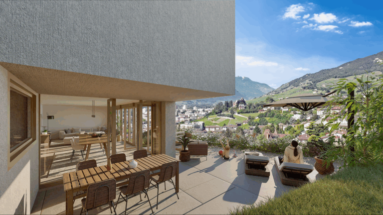 Veyras – Magnifique villa individuelle d&rsquo;architecte de 5,5 pièces