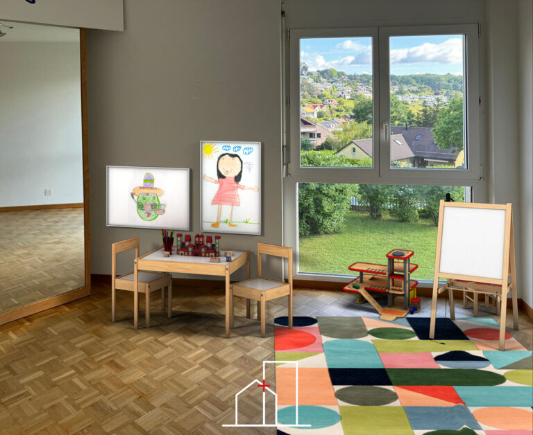 Yens – appartement avec véranda et jardin, vue panoramique