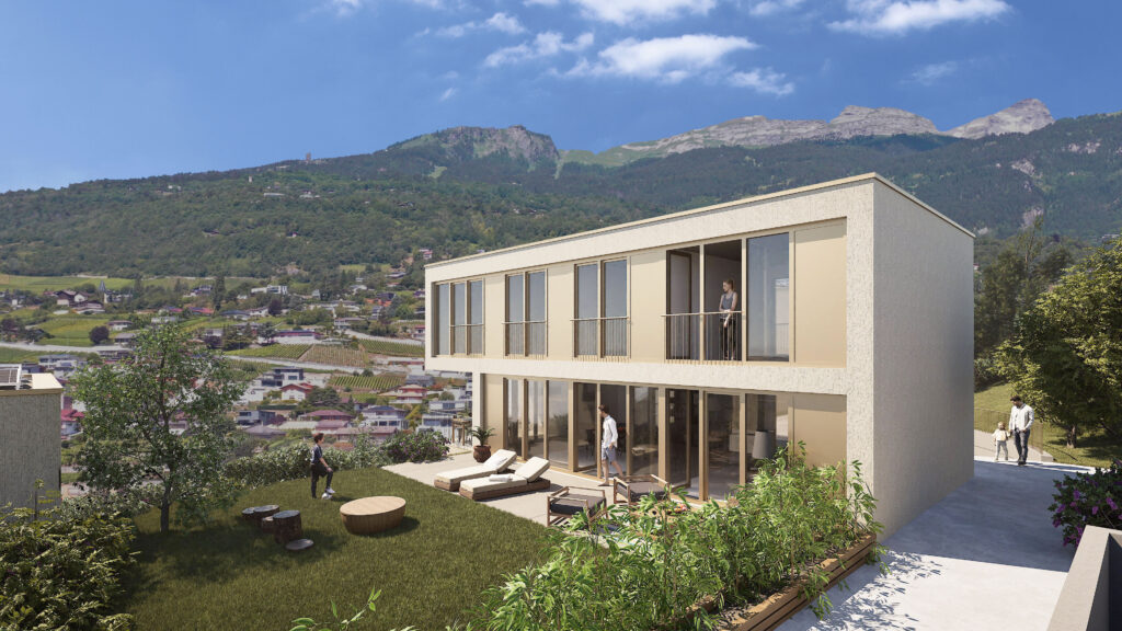 Veyras – Magnifique villa individuelle d&rsquo;architecte de 5,5 pièces