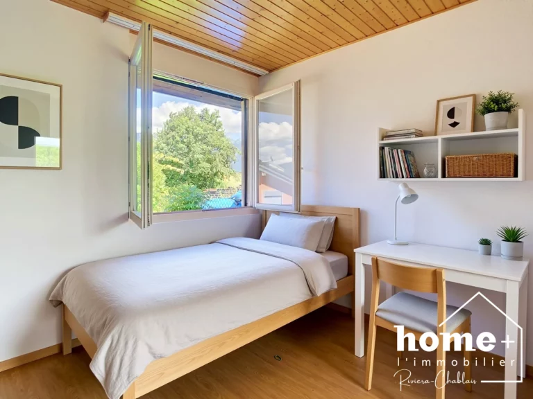Le Bouveret – Appartement de 3,5 pièces, au calme avec vue dégagée sur le lac