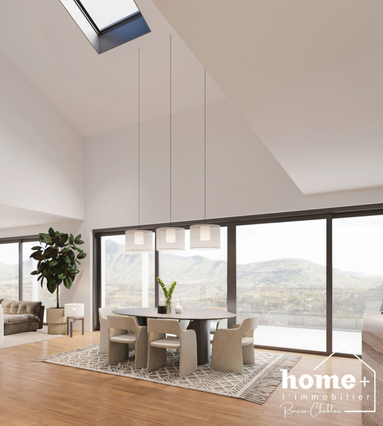 Les Évouettes – Superbe duplex neuf de 3,5 pièces en attique avec grand balcon de 69 m2