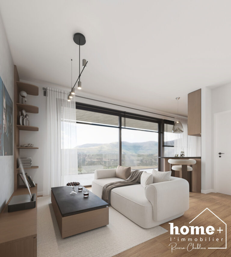 Les Évouettes – Superbe duplex neuf de 3,5 pièces en attique avec grand balcon de 69 m2
