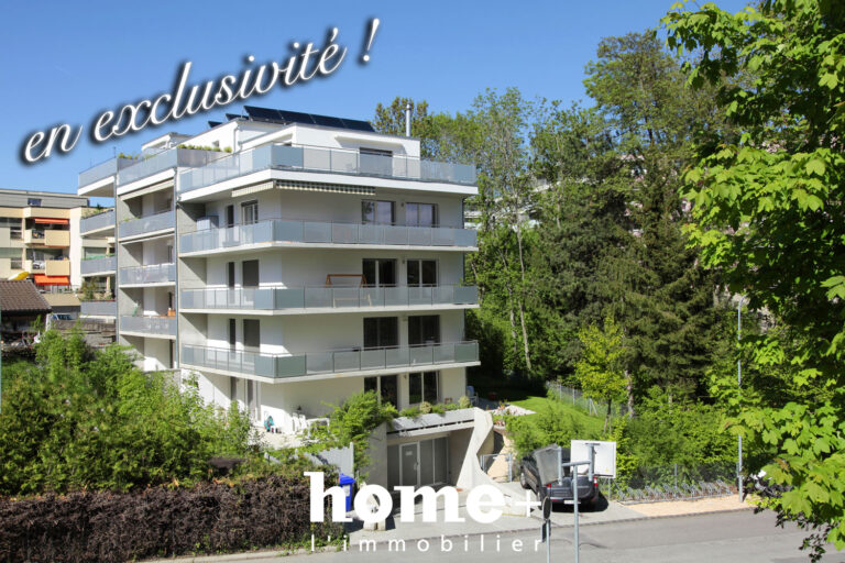 En exclusivité – Appartement de 3,5 pièces avec grand balcon à l’abri des nuisances