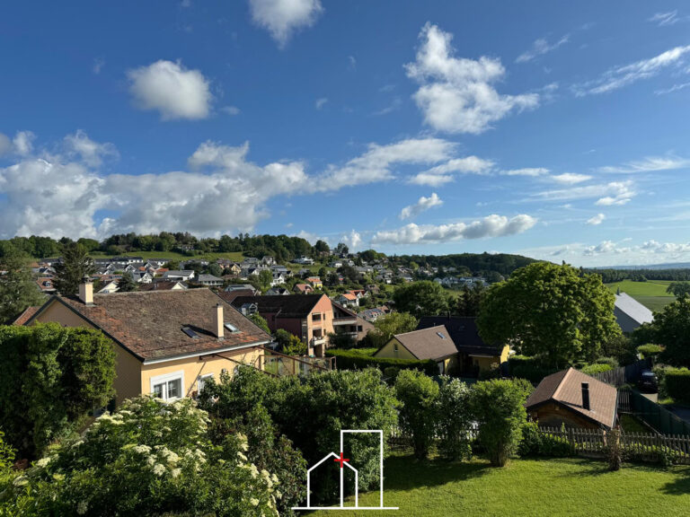 Yens – appartement avec véranda et jardin, vue panoramique