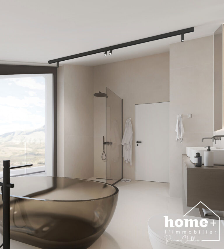 Les Évouettes – Superbe duplex neuf de 3,5 pièces en attique avec grand balcon de 69 m2