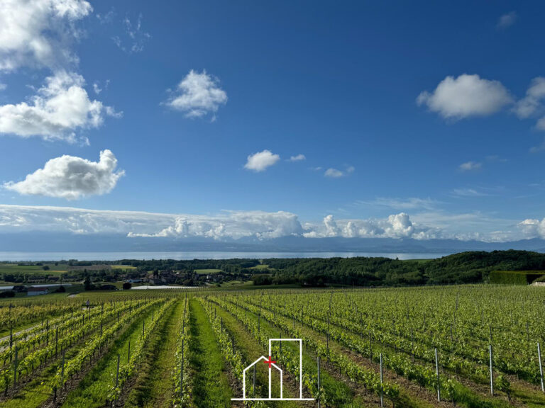 Yens – appartement avec véranda et jardin, vue panoramique