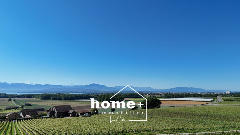 Luins – Appartement en duplex avec jardin, terrasses et vue lac