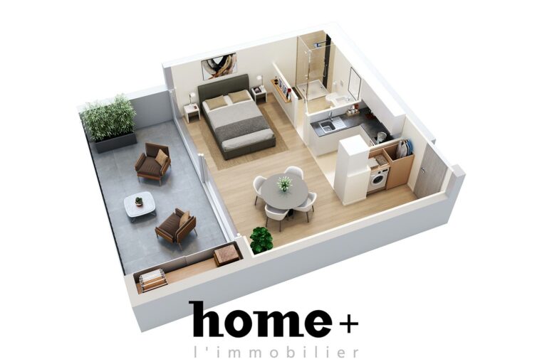 Bel appartement neuf de 1.5 pièces avec grand balcon