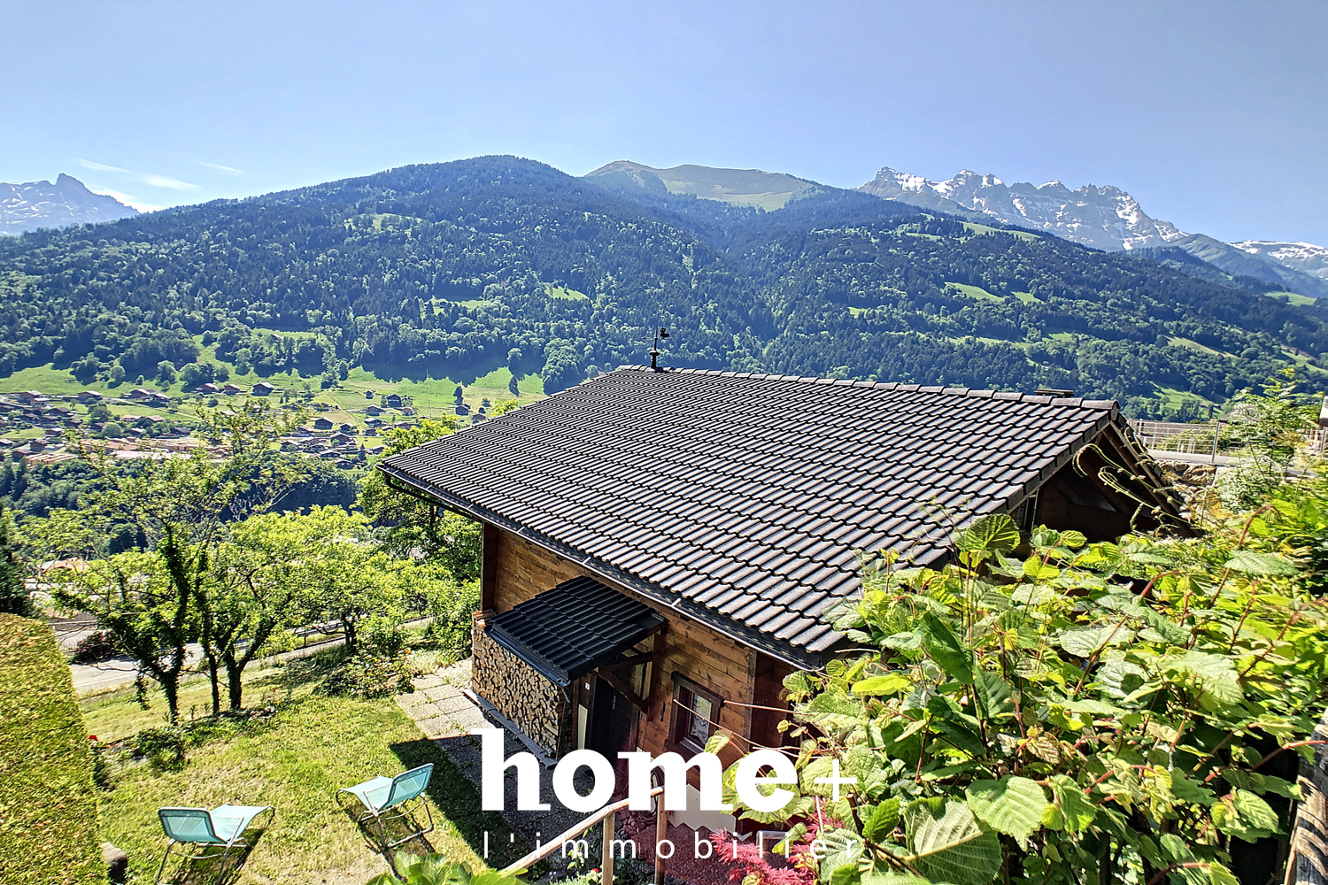 Troistorrents – Joli chalet en madrier de 5.5 pièces